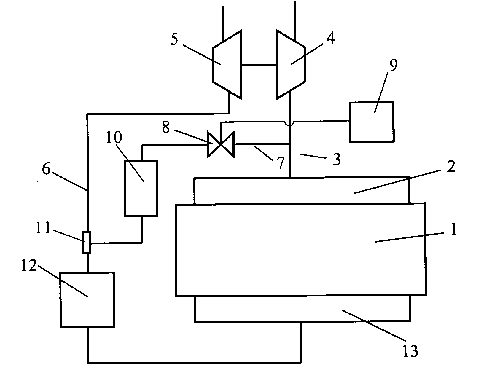 Arrangement for Recirculation of Exhaust Gases of a Super-Charged Internal Combustion Engine