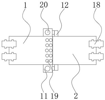 Building steel structure connecting device convenient to disassemble and assemble