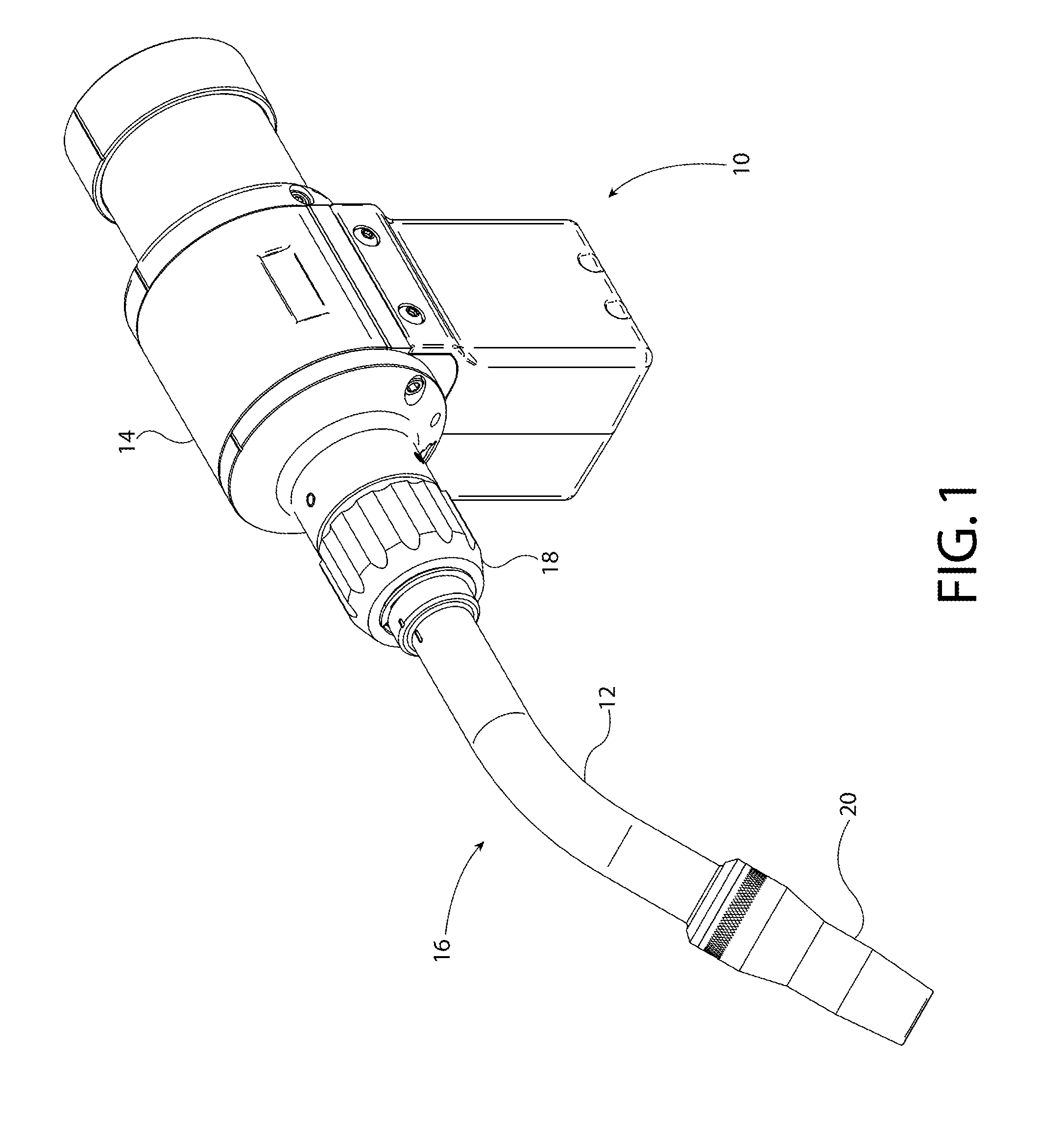 Electric arc torch with cooling conduit