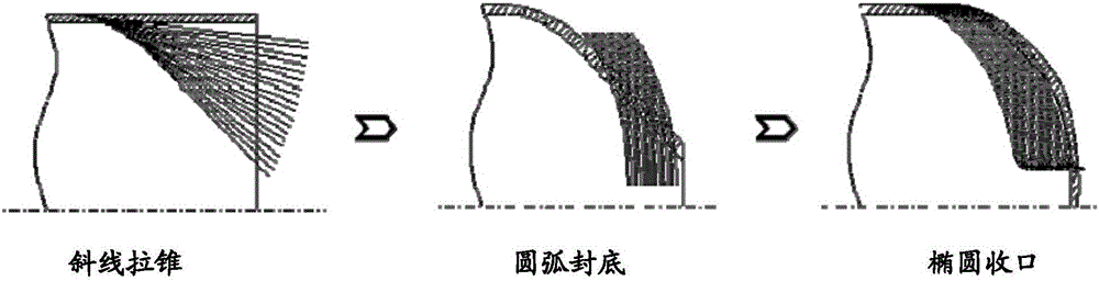 Weldless aluminum alloy lining neck-spinning method for large-diameter composite air cylinder