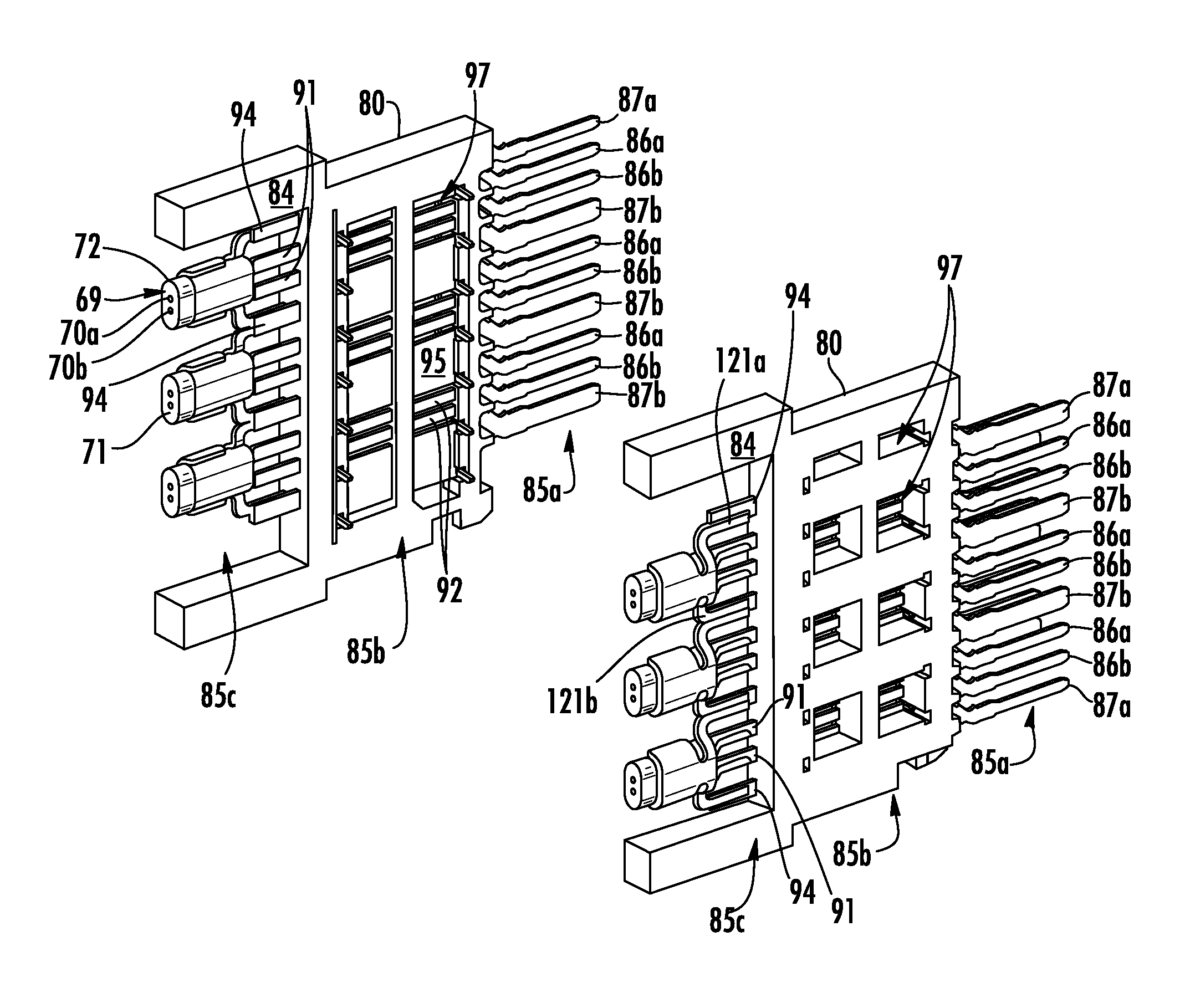 High speed bypass cable for use with backplanes