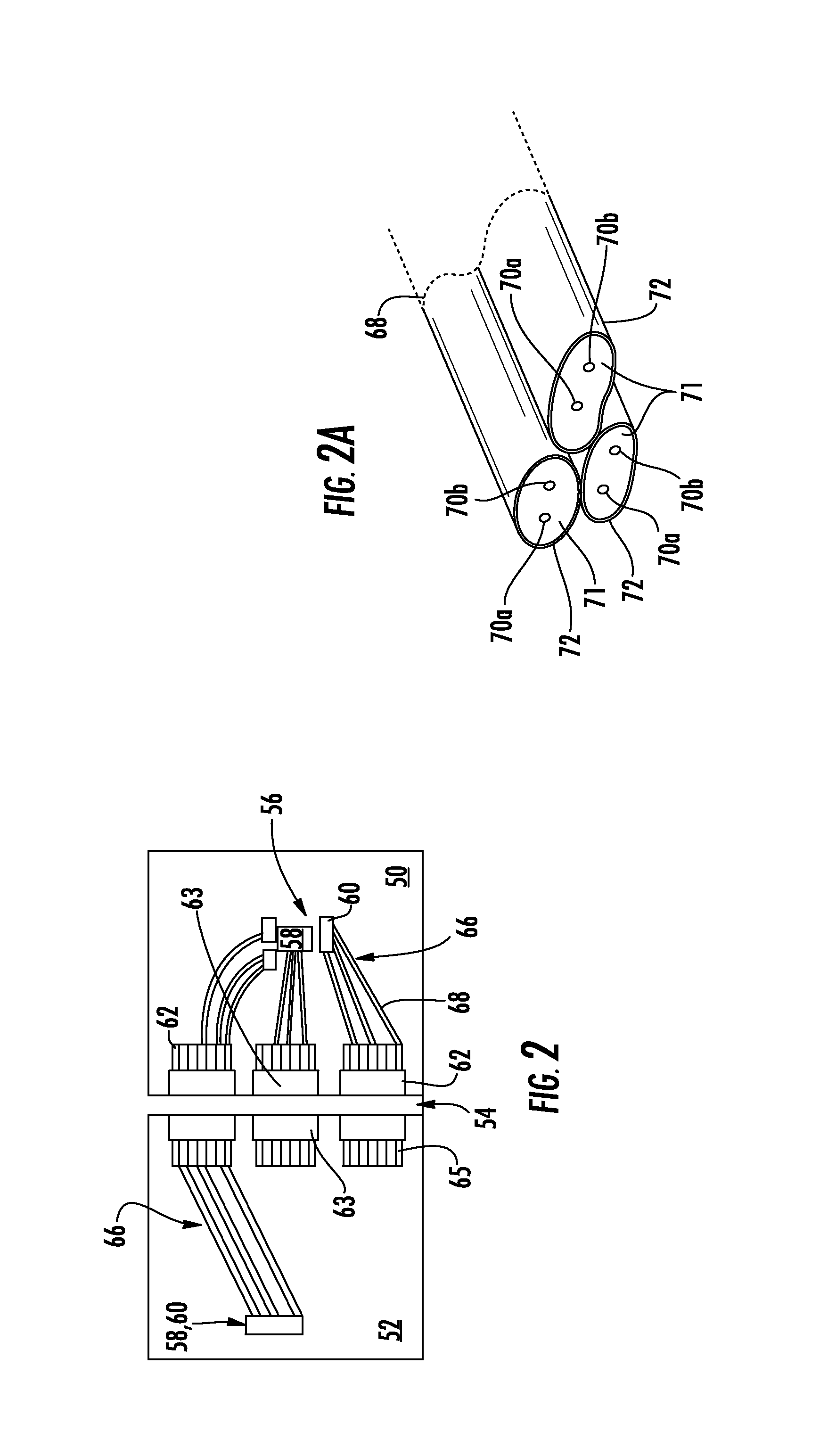 High speed bypass cable for use with backplanes