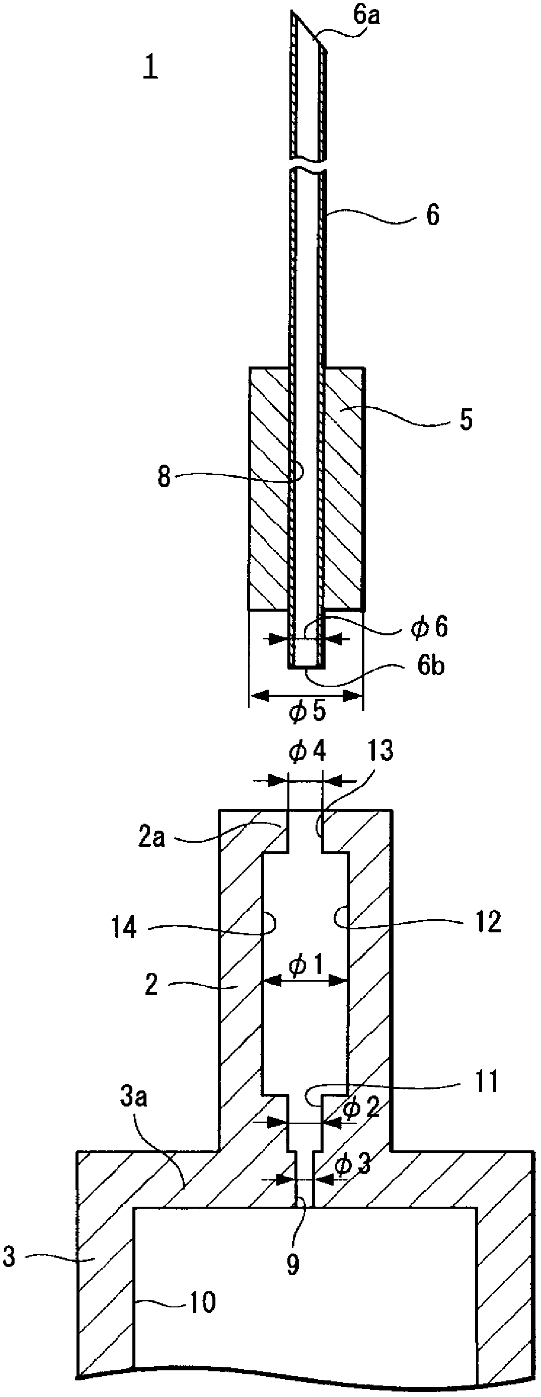 Medical instrument with attached needle