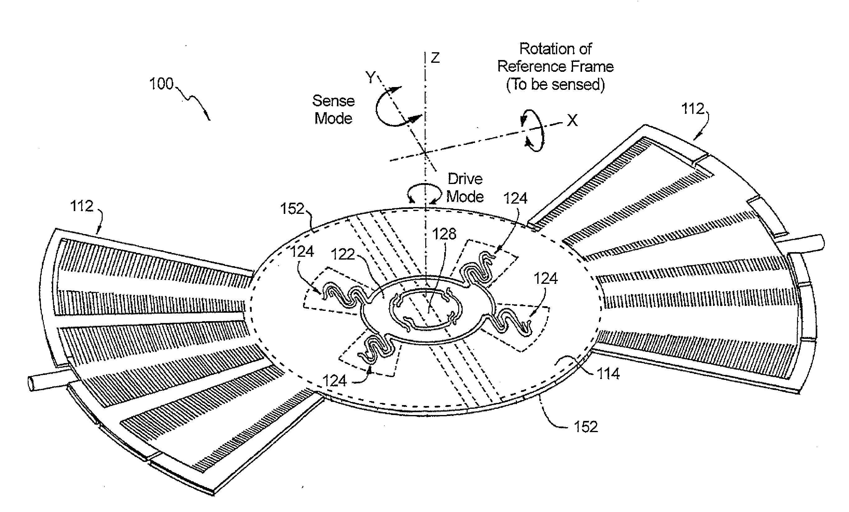 MEMS gyros with quadrature reducing springs