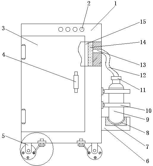 Fire fighting switch cabinet capable of automatically extinguishing fire