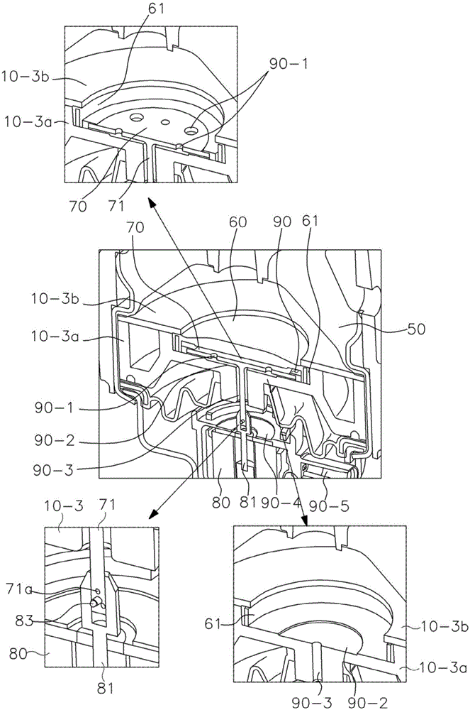 Electronic semi active control engine mount having variable air chamber