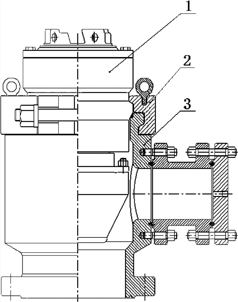 Supporting rotating control head of underbalanced coal bed methane well drilling