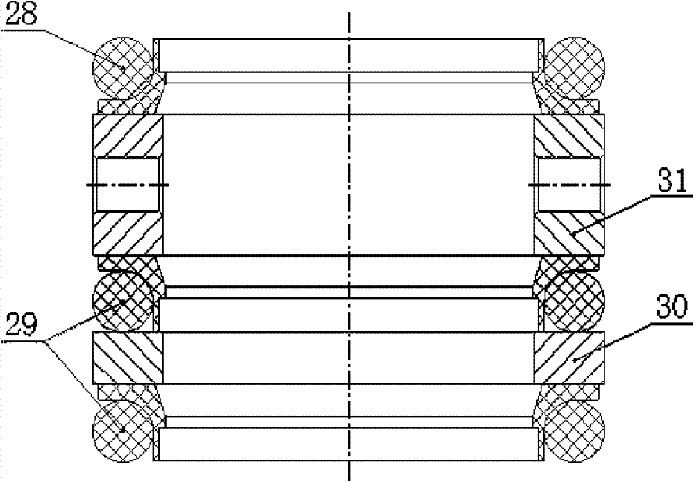 Supporting rotating control head of underbalanced coal bed methane well drilling