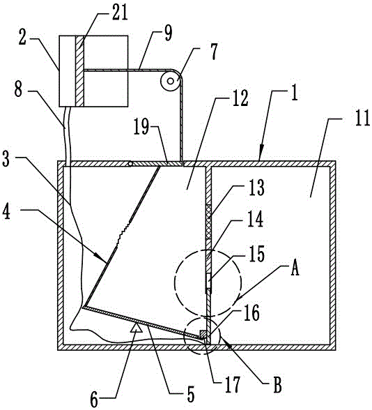 Automatic water feeding device of dairy cattle farm