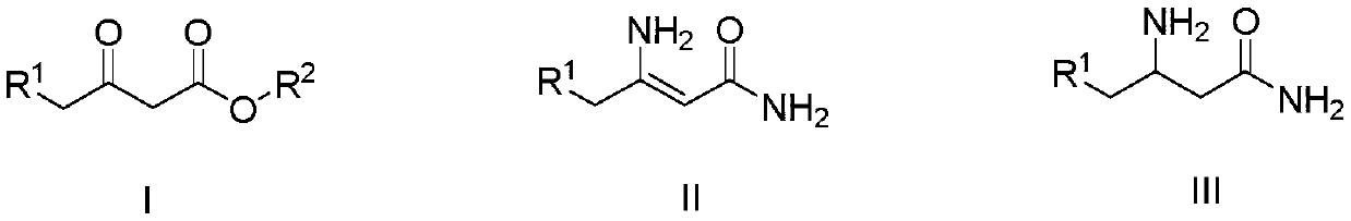 A kind of preparation method of 3-aminobutanamide compound