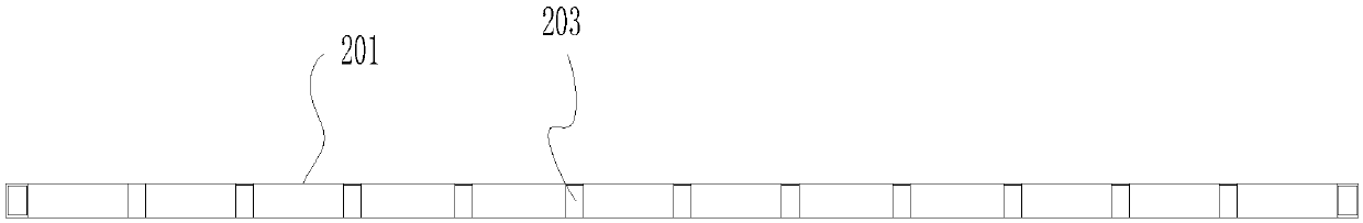 Upper-pressing-lower-sucking-type slurry injection structure of automatic plate production line