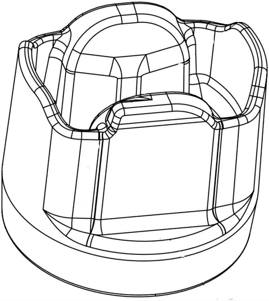 A kind of processing method of piston forging die