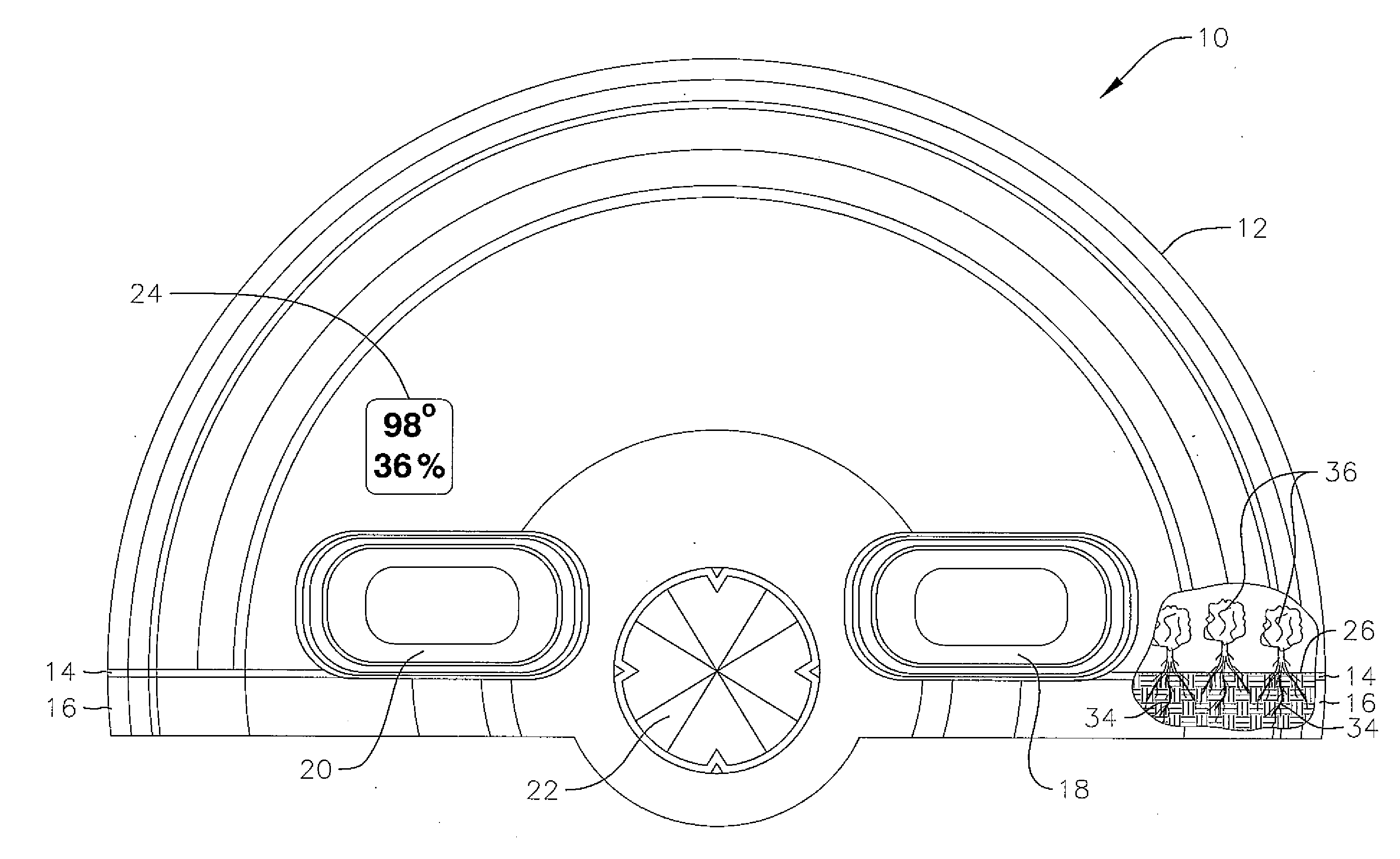 Hydroponic device having transparent propagation tray