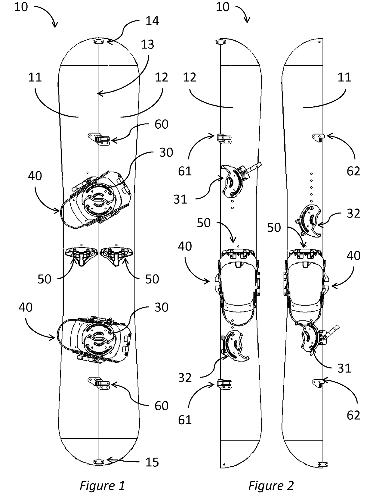 Splitboard binding apparatus