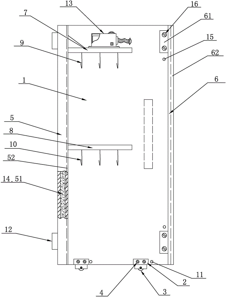 Multifunctional shower room door moving device