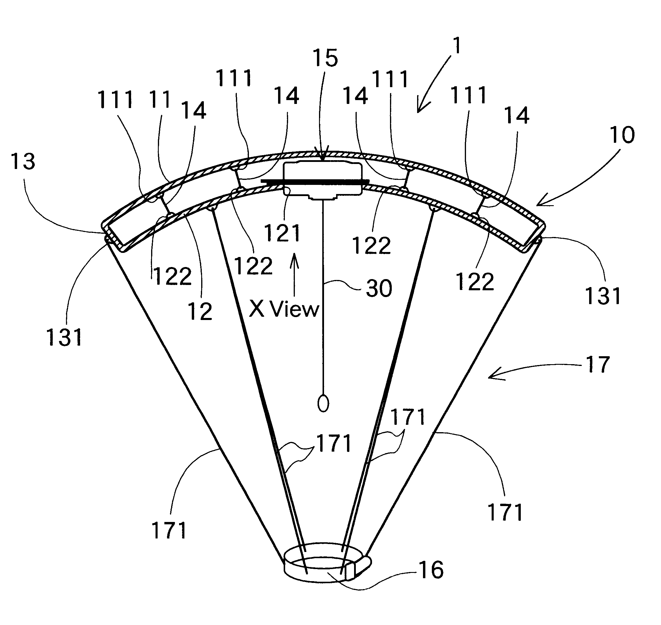 Emergency parachute