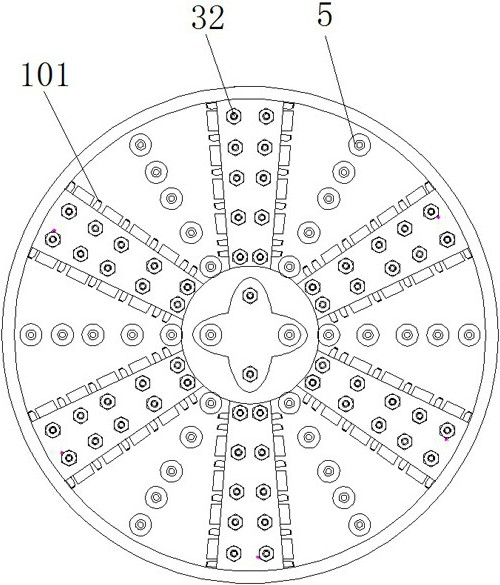 Hob-free hard rock tunneling machine for breaking rocks by utilizing laser and high-pressure blast jet flow