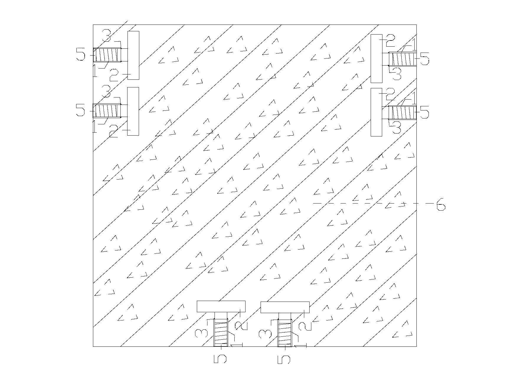 Construction method for planting wall lacing bars after pre-burying of sleeve assemblies