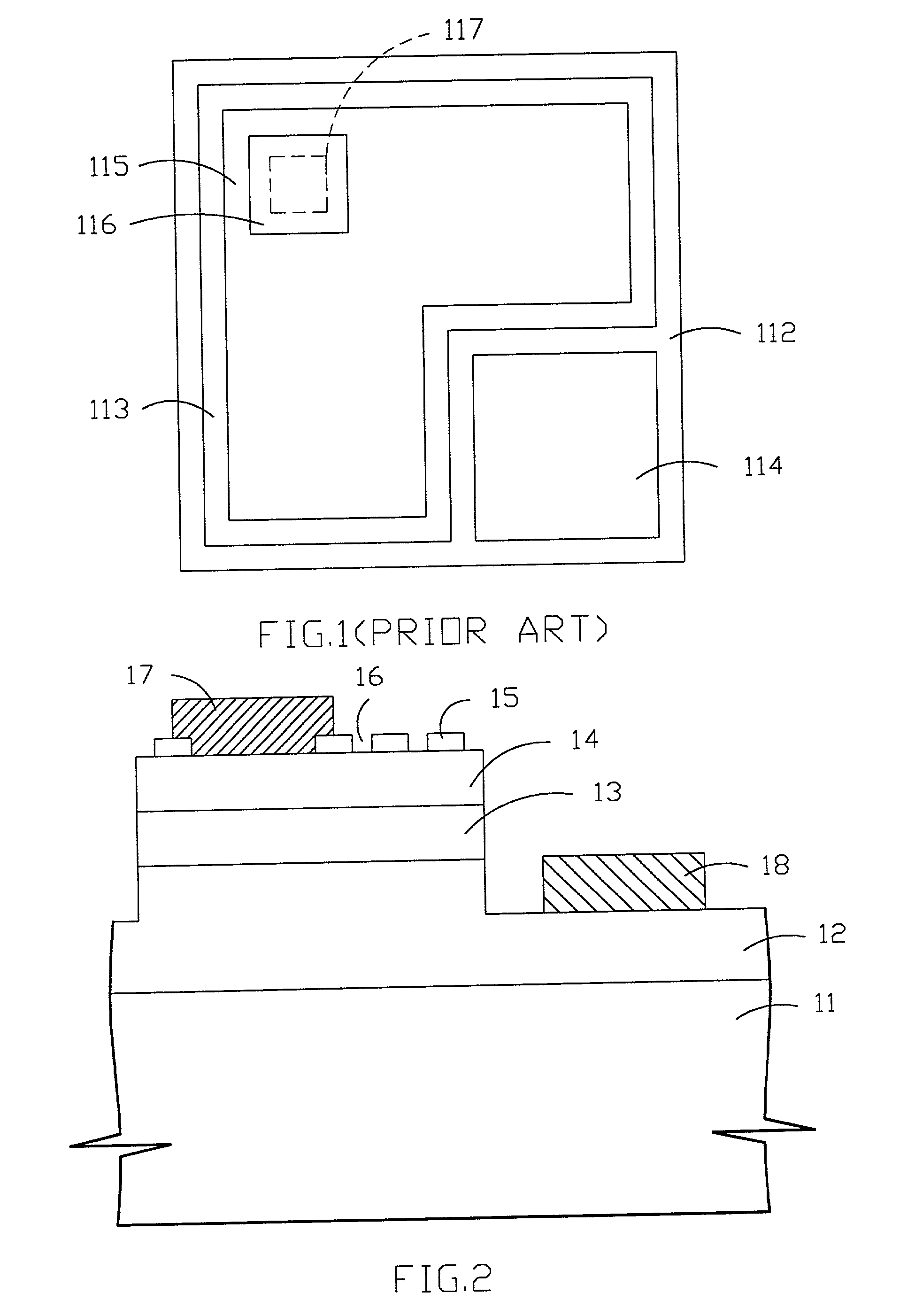 Light emitting diodes with spreading and improving light emitting area