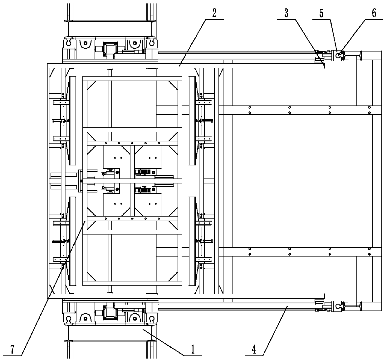 Board loading and unloading lifting assembly