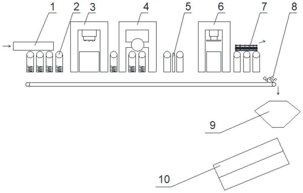 Waste concrete large component disposal system