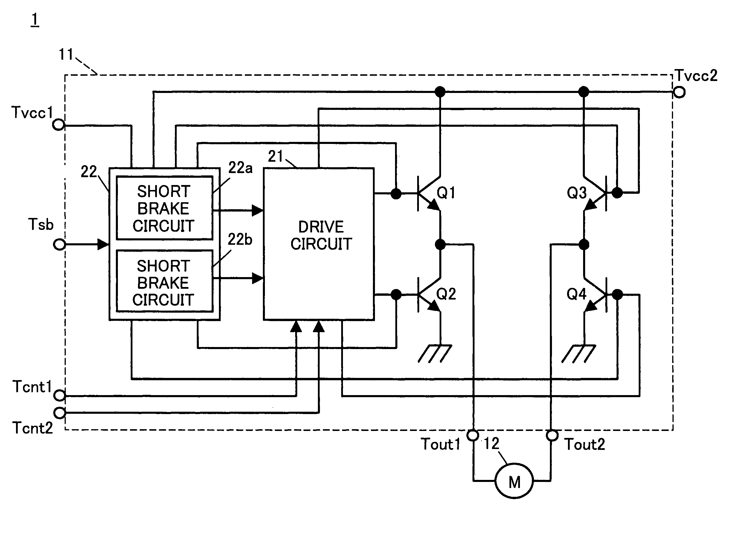 Motor drive circuit and motor drive method that can positively perform a brake operation