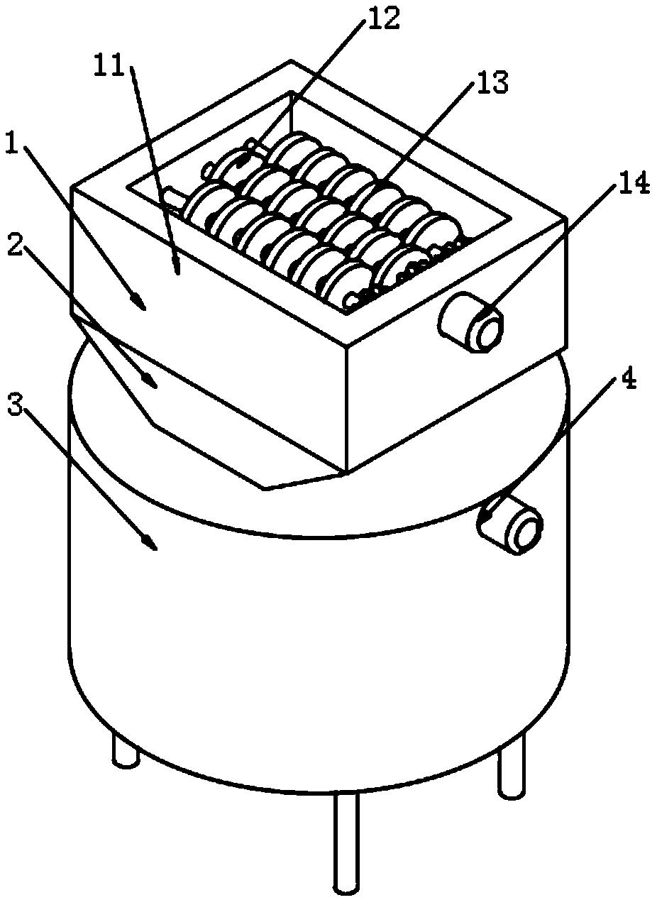 PC particle board raw material smashing processing device