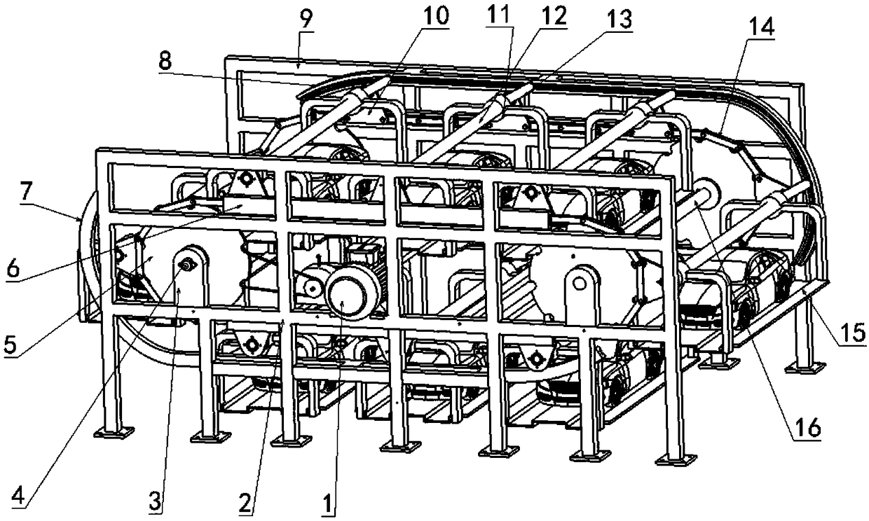 Three-dimensional circular double-layer parking garage