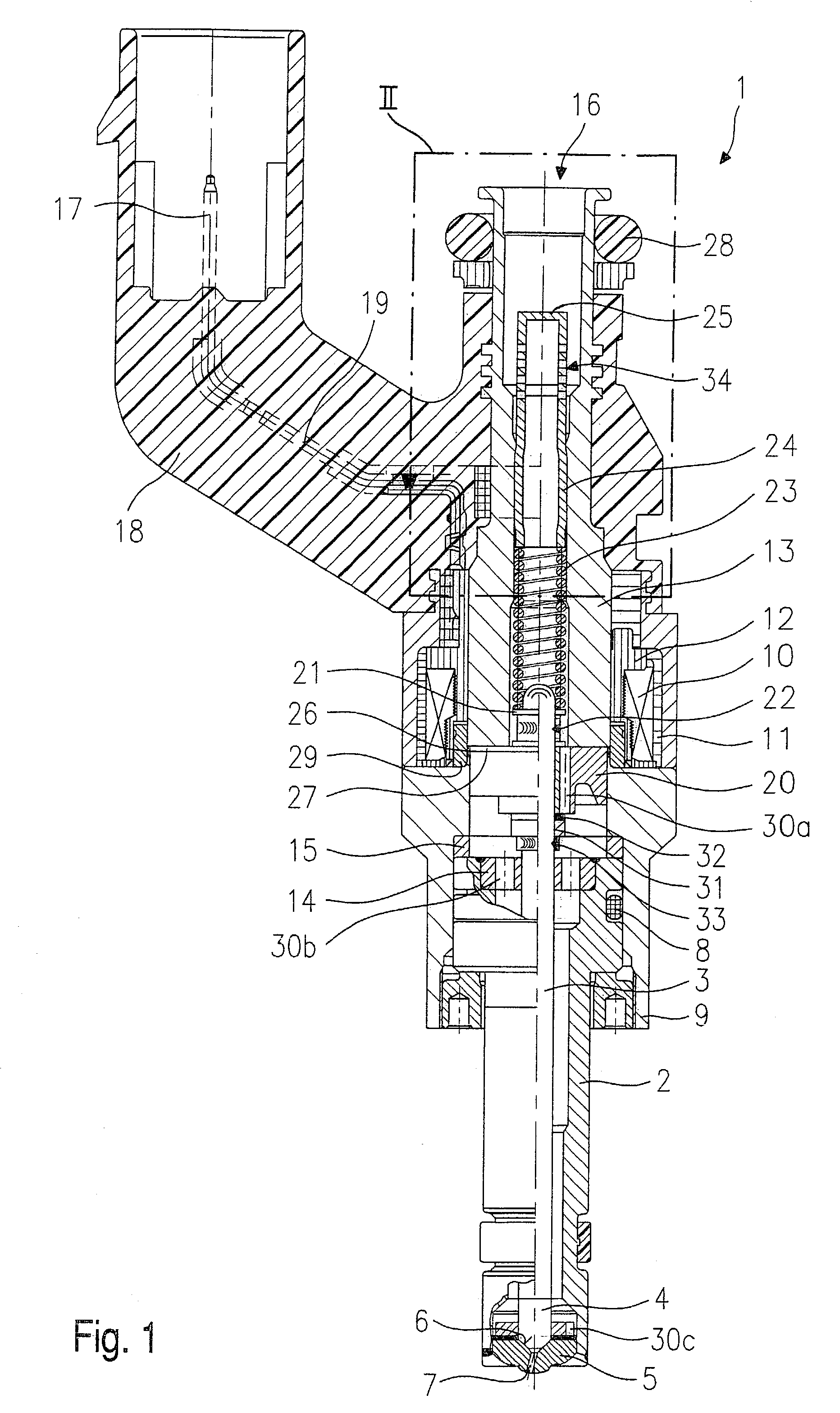 Fuel injection valve with a filter bush