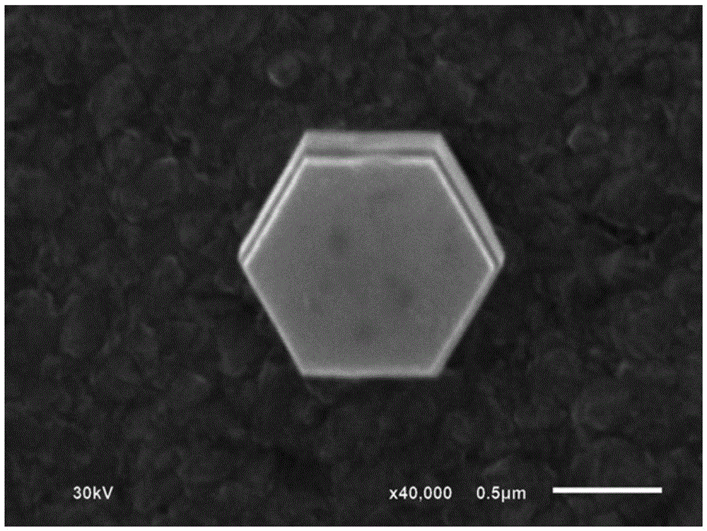 Preparation method for regular-hexagonal-prism-shaped magnesium-doped zinc oxide film