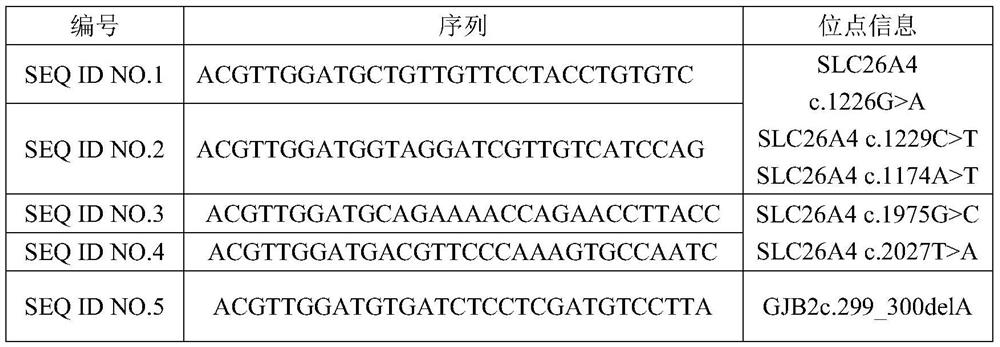 A genetic testing product for hereditary deafness