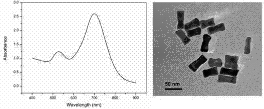 Dog-bone-shaped gold nanocrystal preparing method