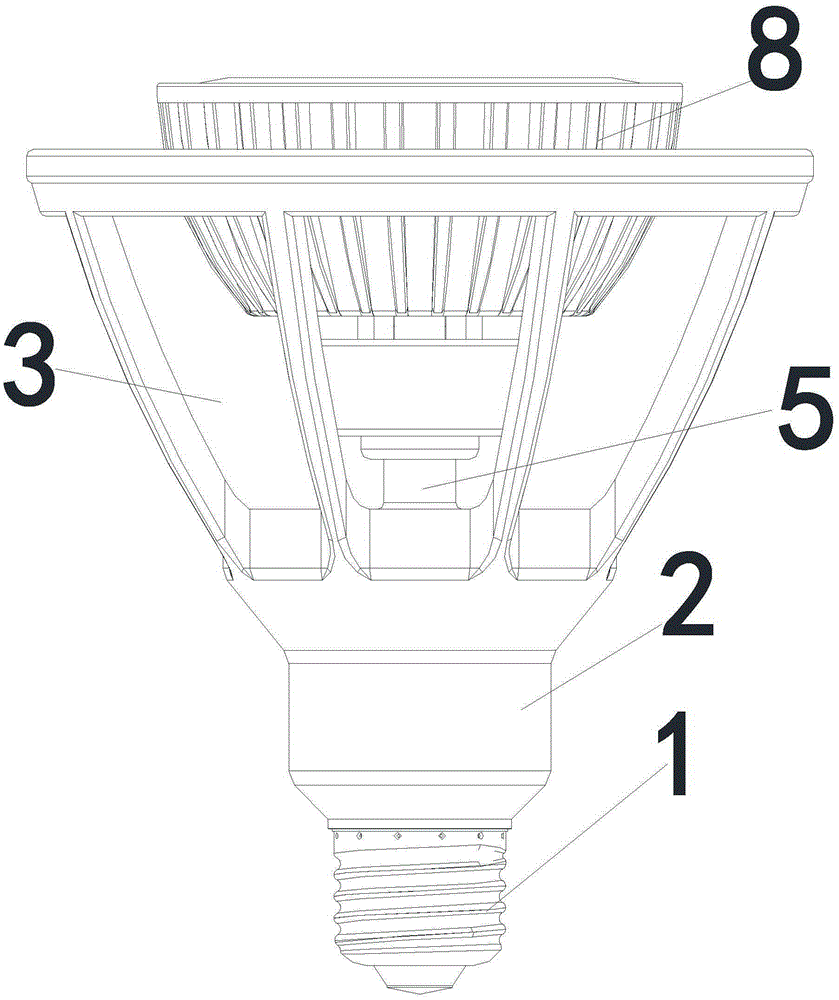 A rotary led spotlight and its assembly method