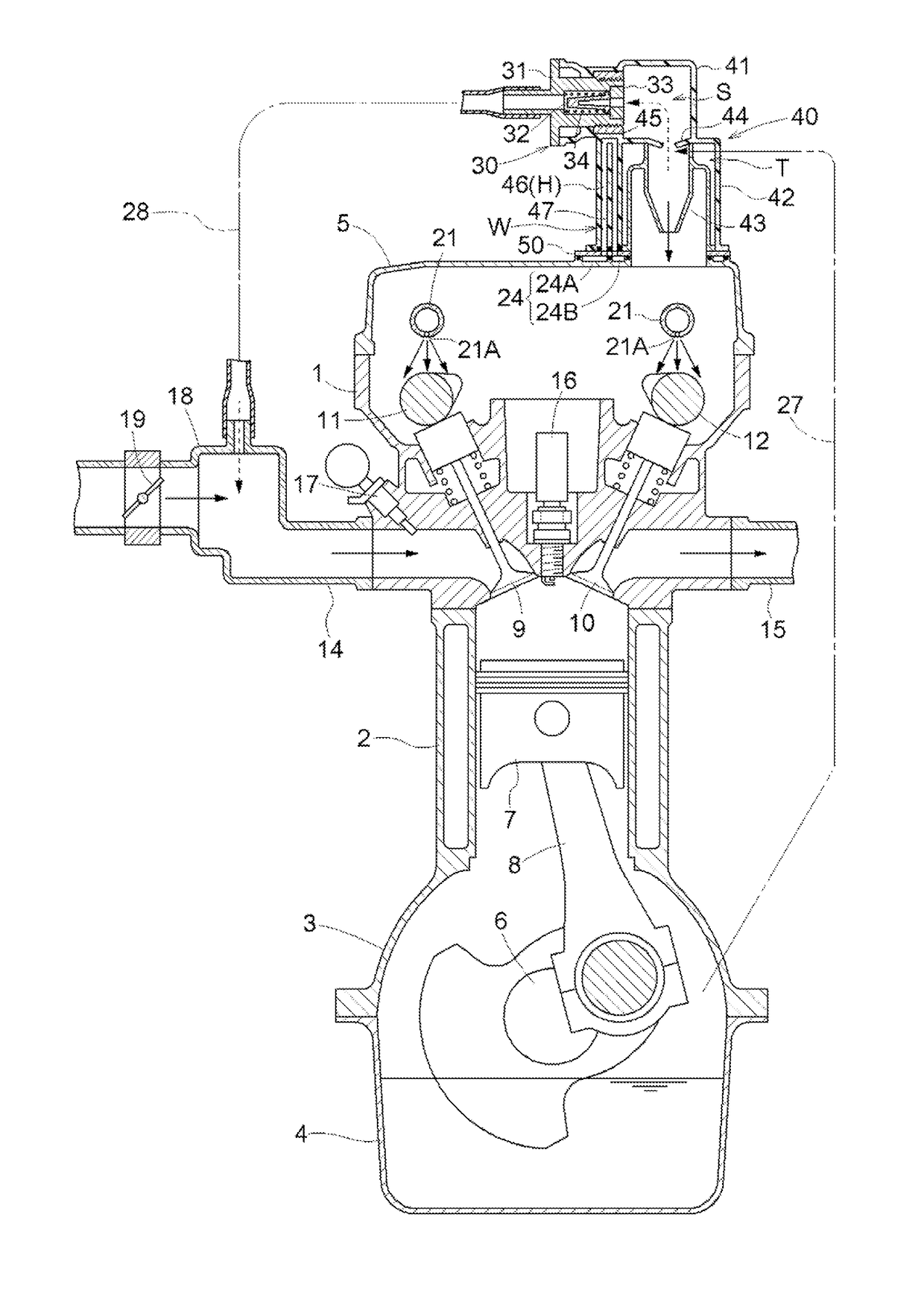 Blow-by gas recirculation apparatus