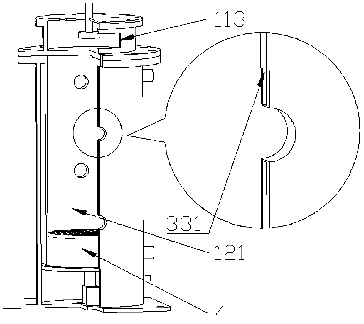 Artificial simulation climate box for monitoring uranium tailing sand