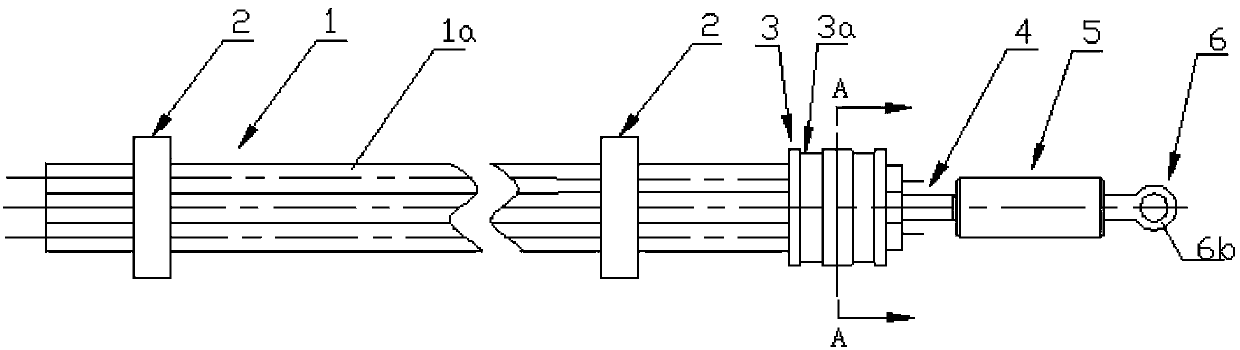 Tractor for finished steel strand and threading method of finished steel strand