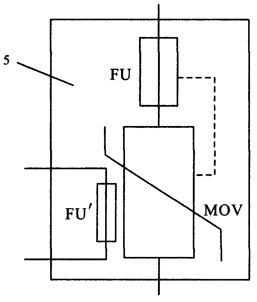 Overheat, overcurrent and overvoltage lightning protector