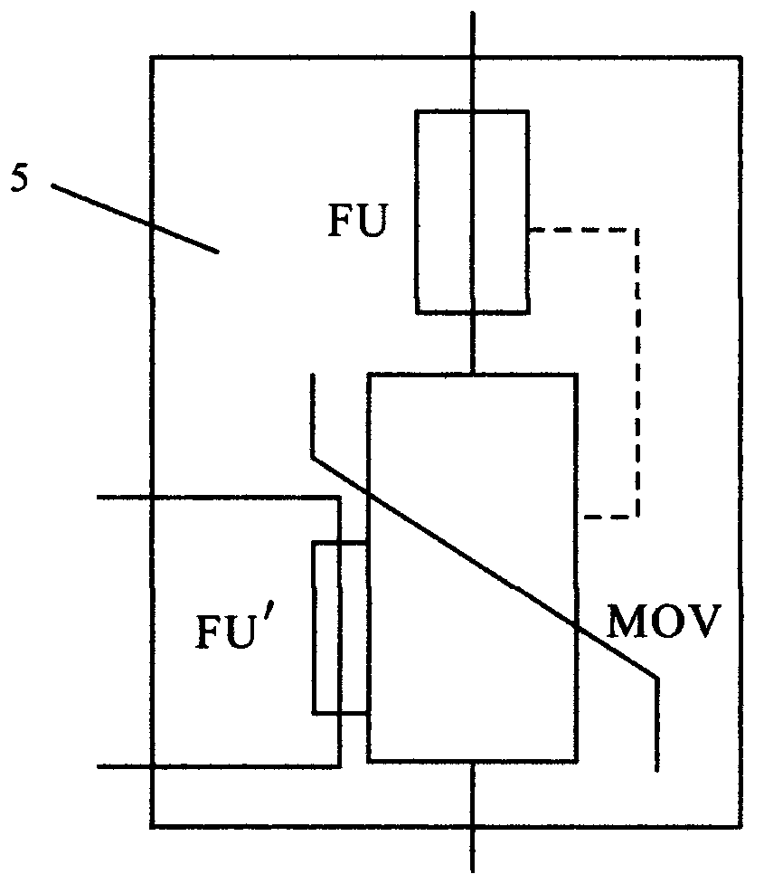 Overheat, overcurrent and overvoltage lightning protector