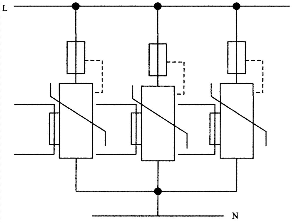 Overheat, overcurrent and overvoltage lightning protector