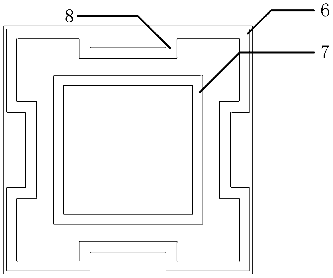 Structure for improving oblique incidence characteristic of glass material in 5G millimeter wave frequency band