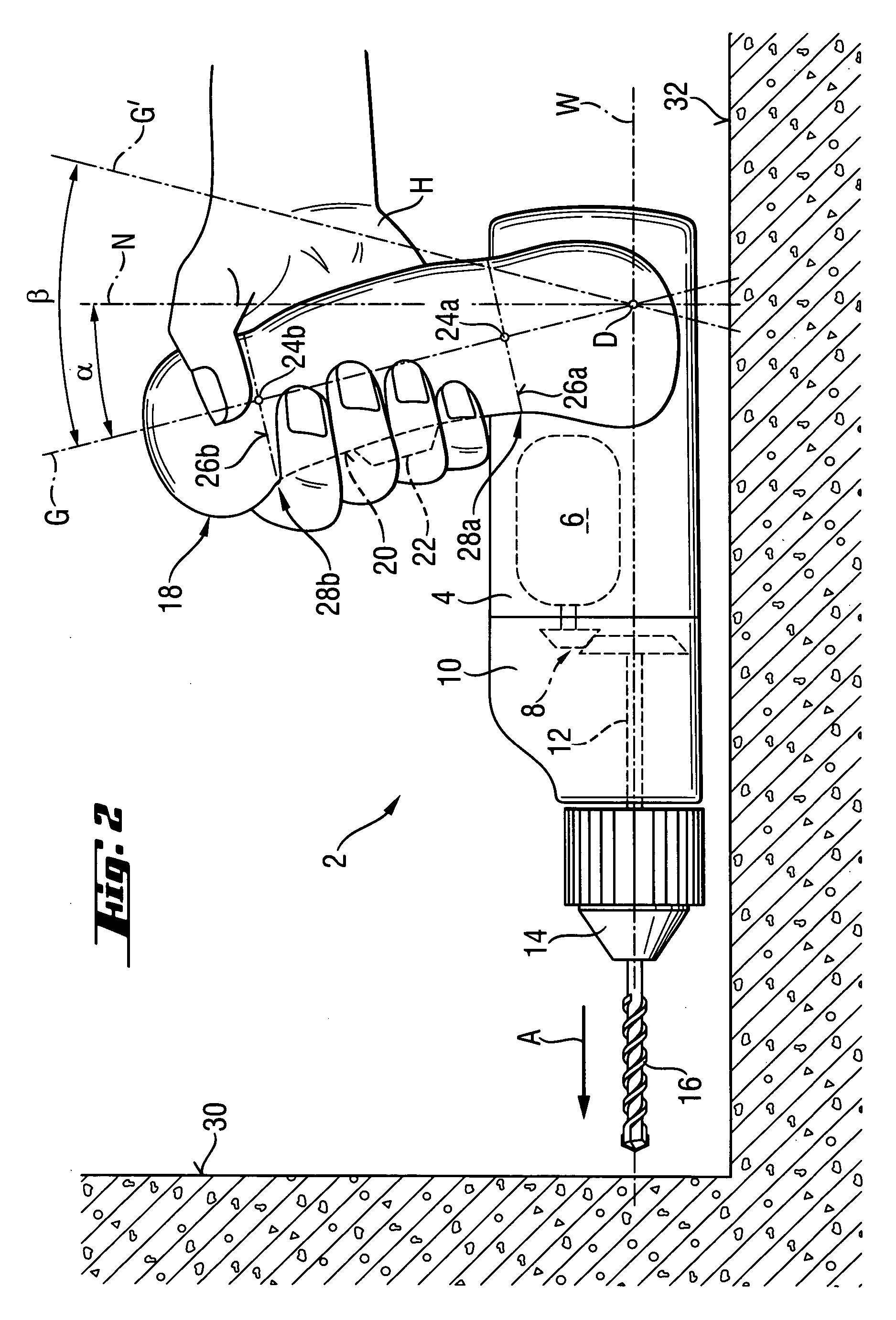 Handle for a hand-held power tool