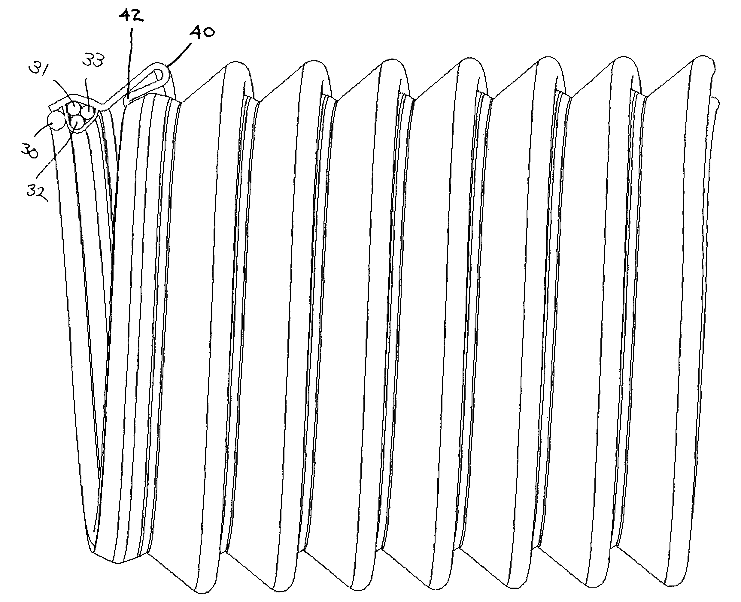 Self-extending electrical hose