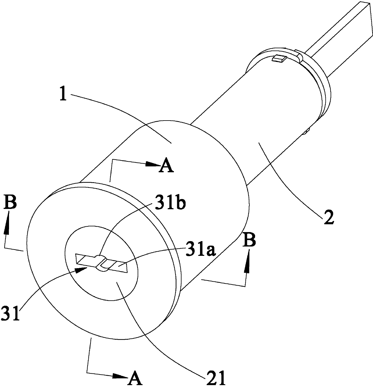 Anti-theft spring lock and key thereof