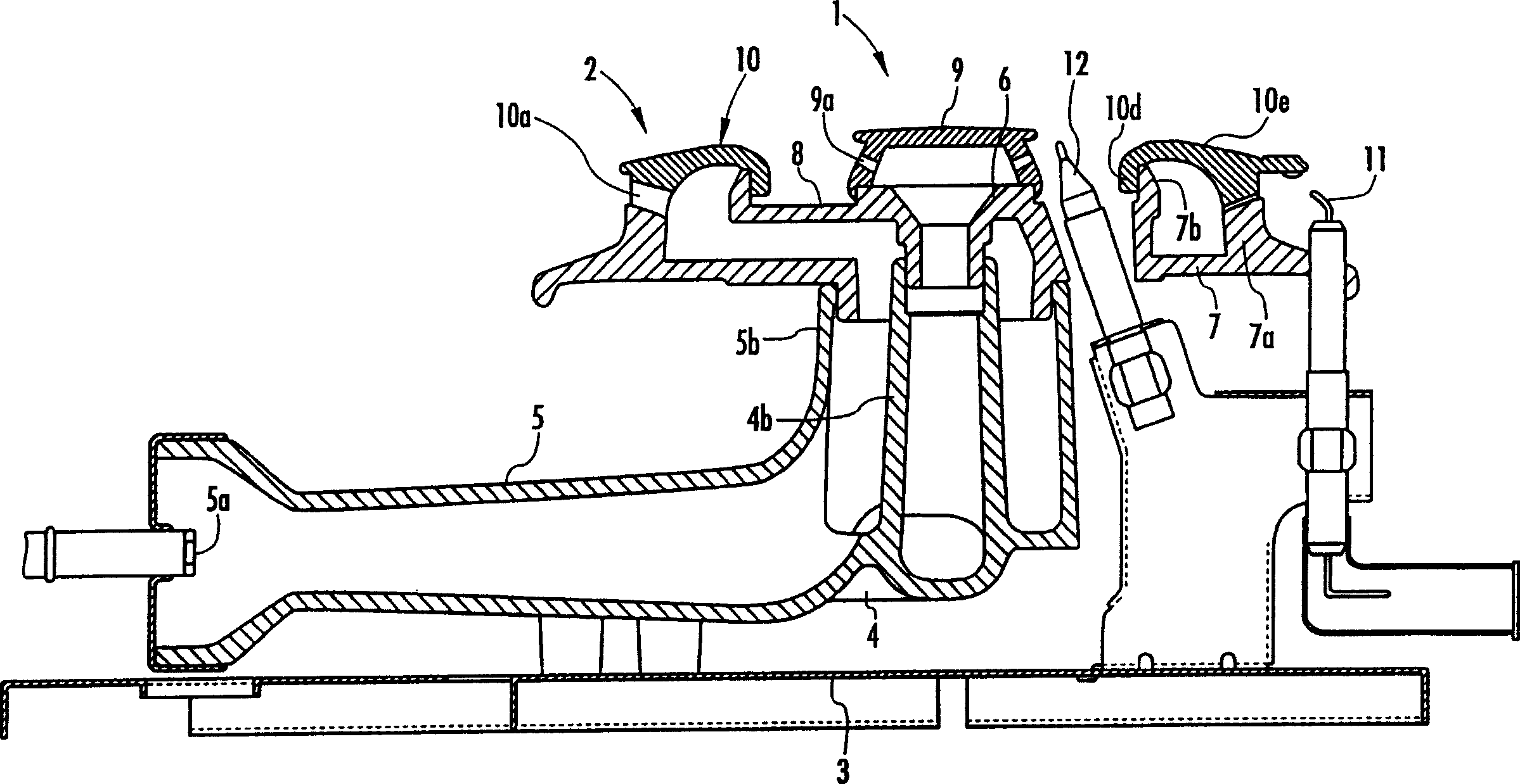 Master and auxiliary combustion device