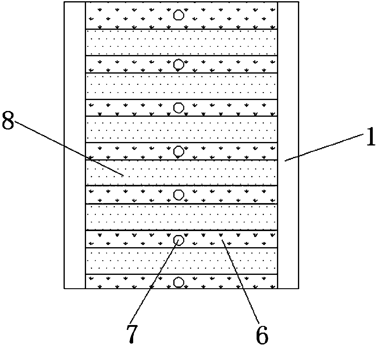 Assembling line roller with self-cleaning function