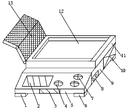 Pole plate weighing instrument for storage battery