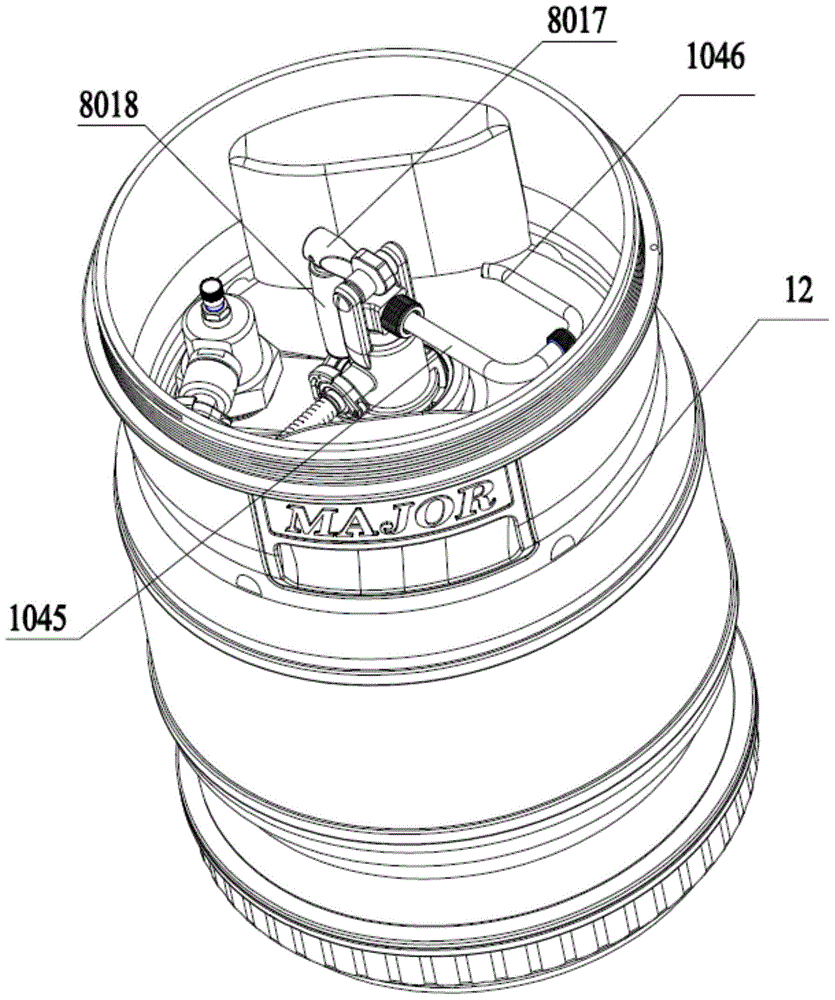 Integrated drink preservation barrel system