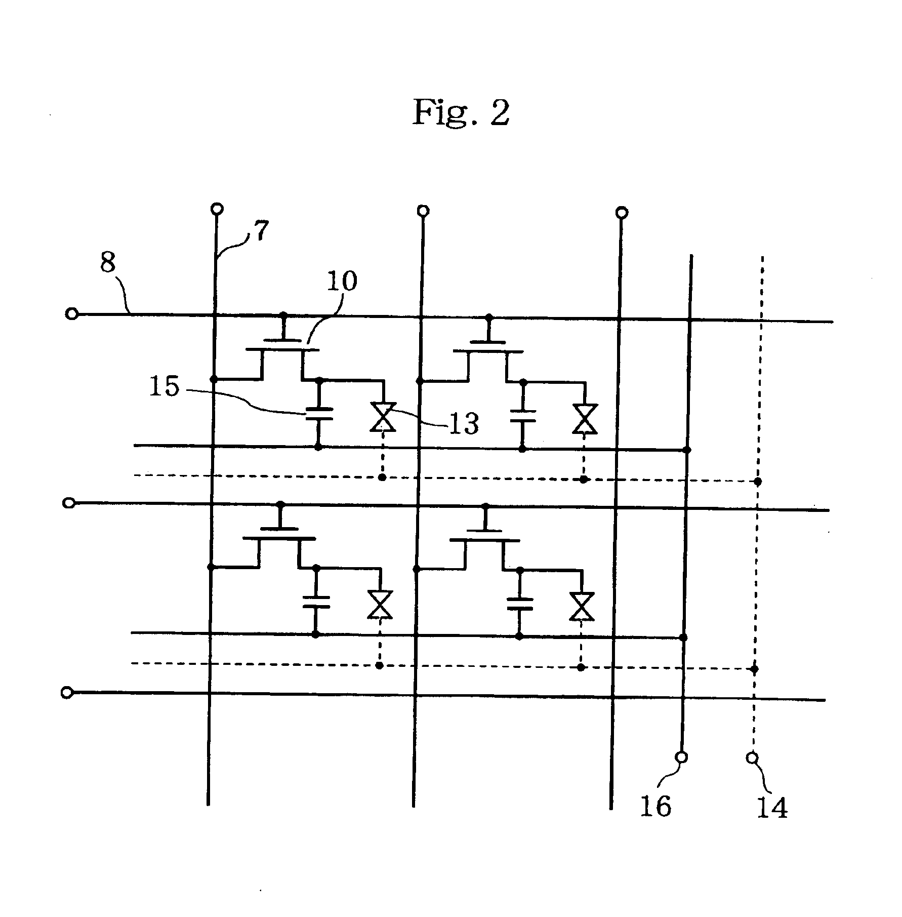 Inspection and repair of active type substrate