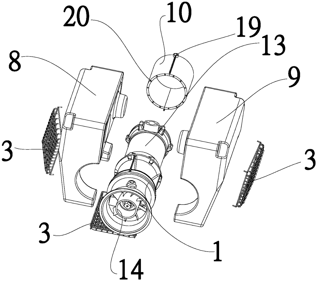 Clogging prevention control method of floating water pump