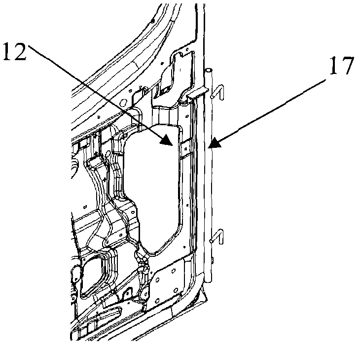 Assistant sliding door coating device